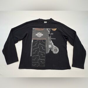 Harley-Davidson Long Sleeve Graphic T. XXL-Fits like M/L for men. XXL for women